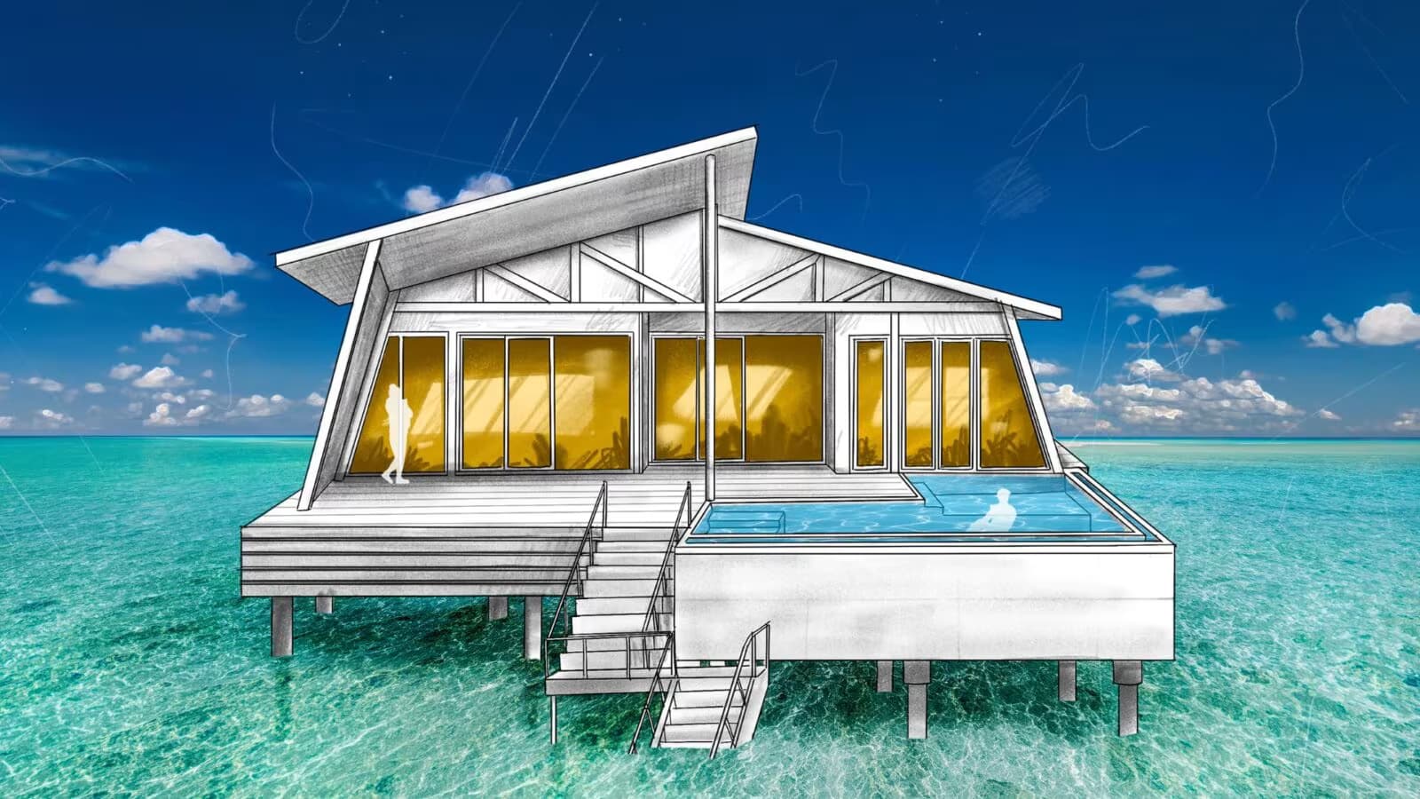 Avi Water Suite with Private Pool - Oaga Art Resort