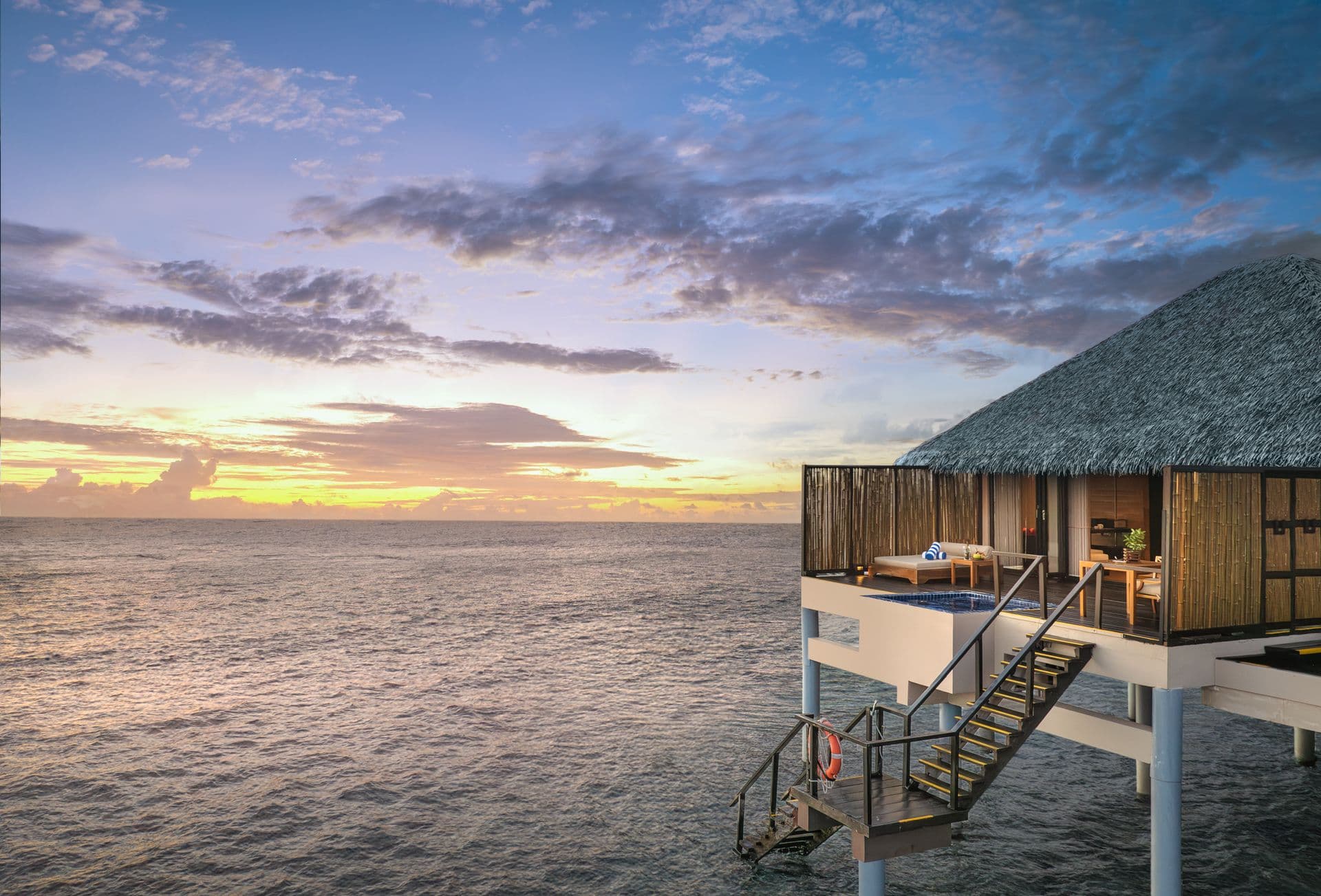 Sunset Water Villa with Private Pool and Jacuzzi