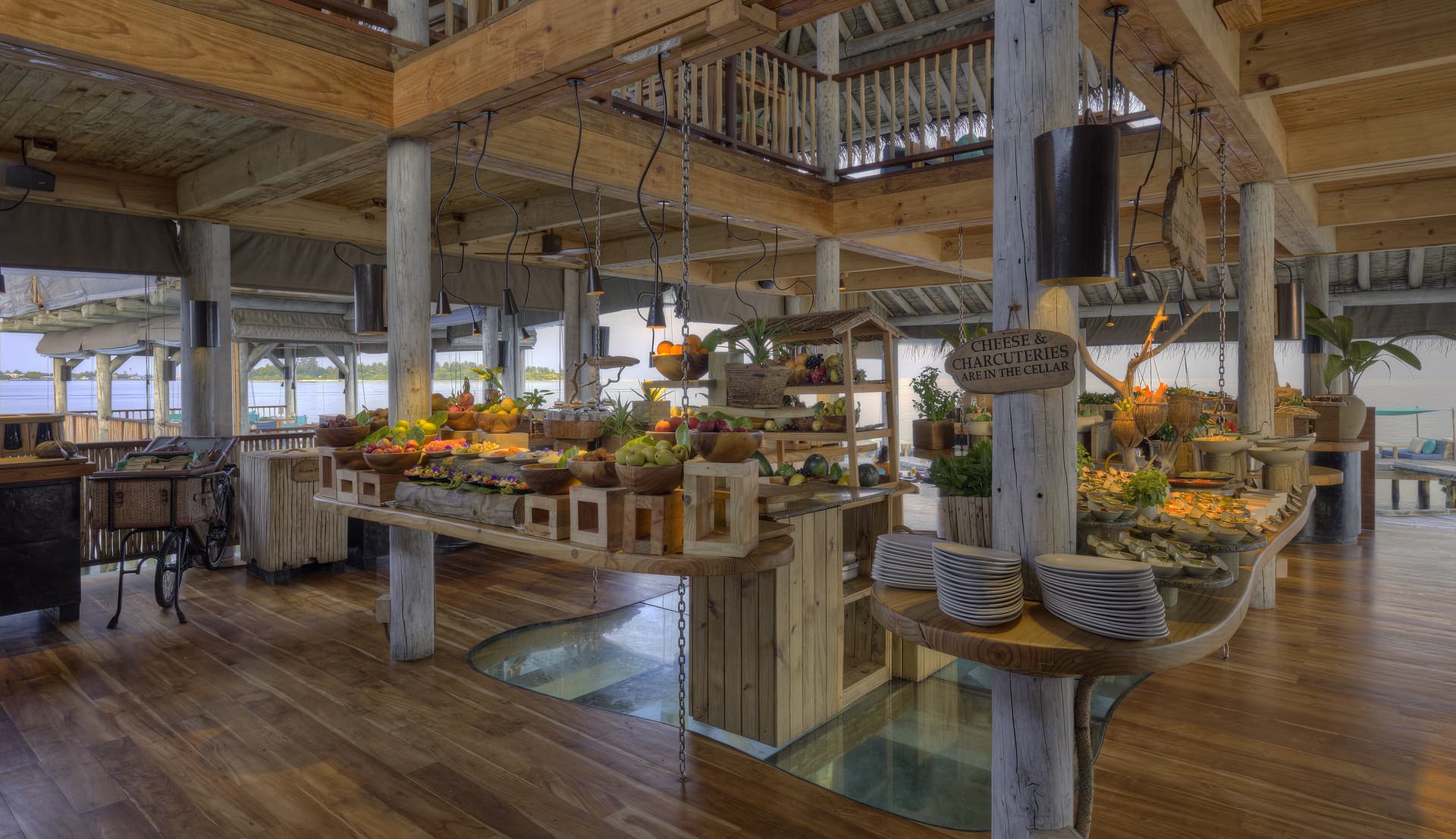 Longitude - Sophisticated International restaurant at Six Senses Laamu featuring elegant tropical ambiance and gourmet cuisine