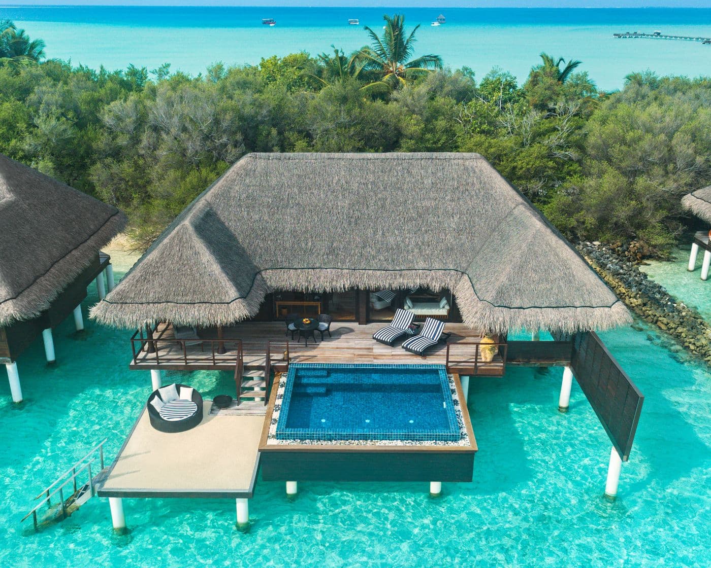 One Bedroom Sunrise Overwater Suite with Pool
