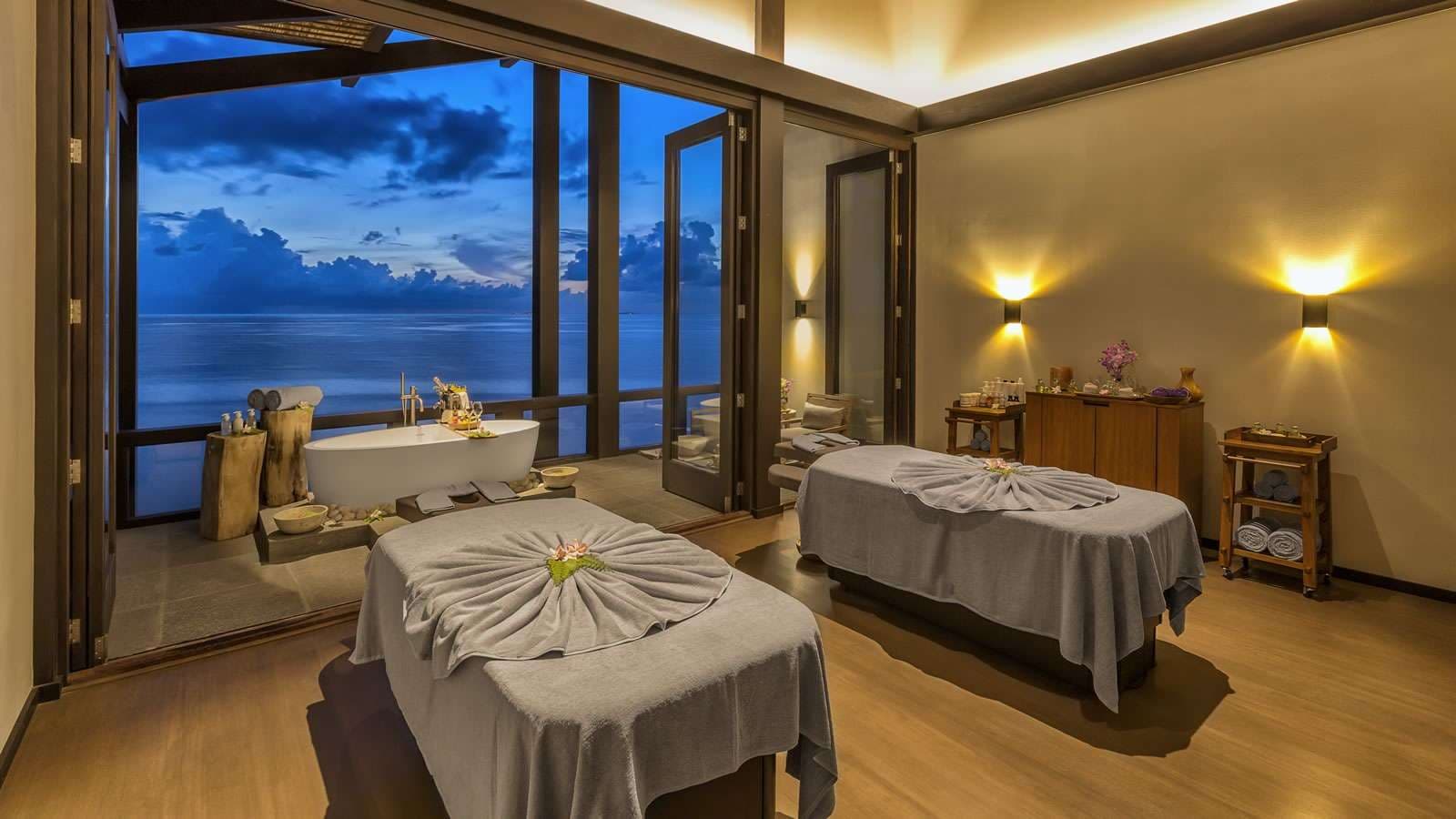 Spa - State-of-the-art spa facility at Kudadoo Maldives Private Island with luxurious tropical surroundings and premium amenities