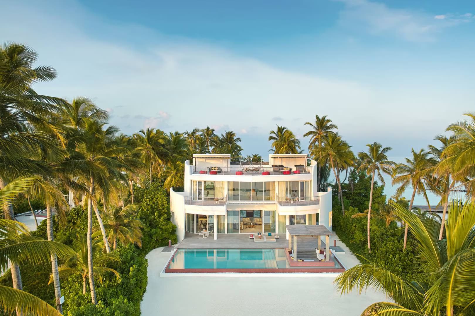 Three Bedroom Olhahali Beach Retreat with Pool - Elegant 1-guest oceanfront accommodation at Jumeirah Olhahali Island Maldives featuring premium furnishings and stunning Maldives views
