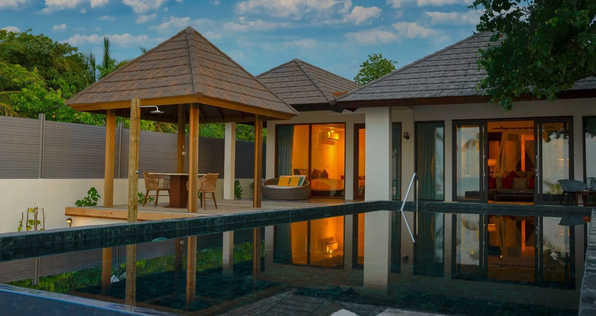 Two Bedroom Sunset Family Beach Villa with Pool - Atmosphere Kanifushi - Image 1